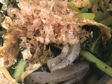 小松菜とこんにゃくの煮物